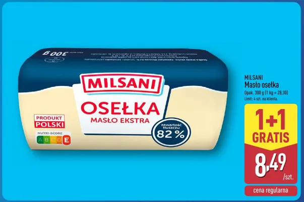 Masło osełka promocja w Aldi