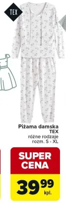 Piżama damska Tex różne rodzaje promocja w Carrefour