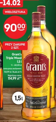 Whisky Grant's Triple Wood promocja w Żabka
