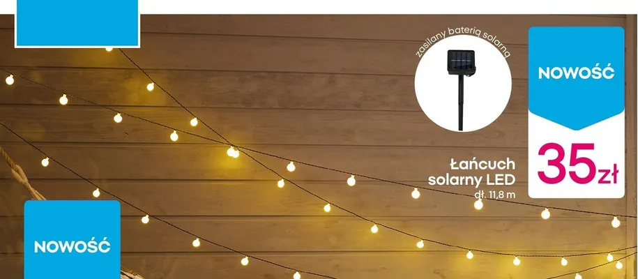 Łańcuch solarny LED promocja w Pepco