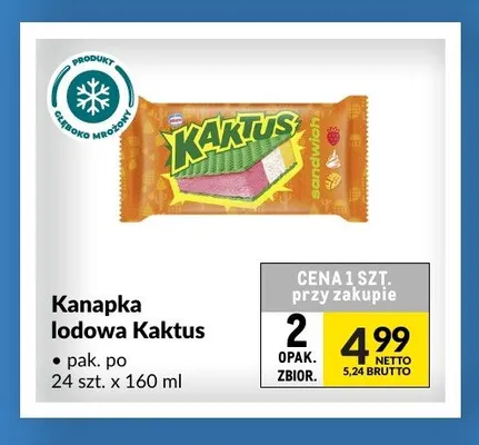 Kanapka lodowa Kaktus promocja w Makro