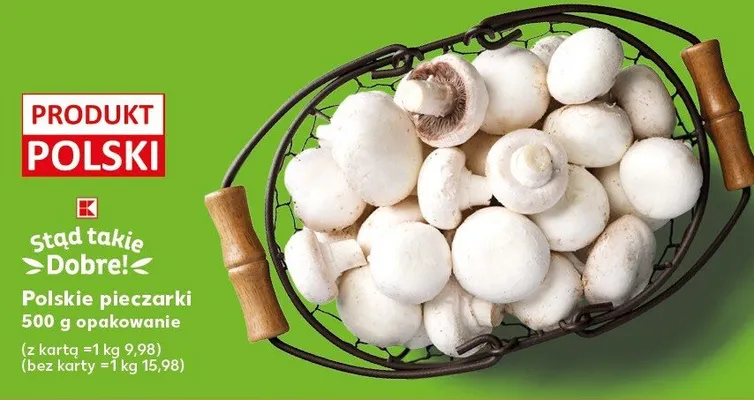 Pieczarki polskie promocja w Kaufland