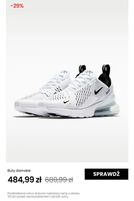 Buty damskie Nike Air Max 270 promocja w NIKE
