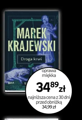 Książka Droga krwi Marek Krajewski oprawa miękka promocja w Empik