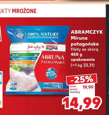 Miruna patagońska filety ze skórą Abramczyk promocja w Kaufland