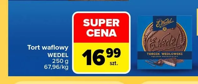 Tort waflowy E.Wedel promocja w Carrefour Market