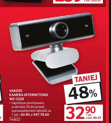 Kamera internetowa VAKOSS WS-3328 promocja w Selgros