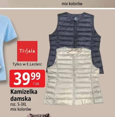 Kamizelka damska Tissaia promocja w Leclerc