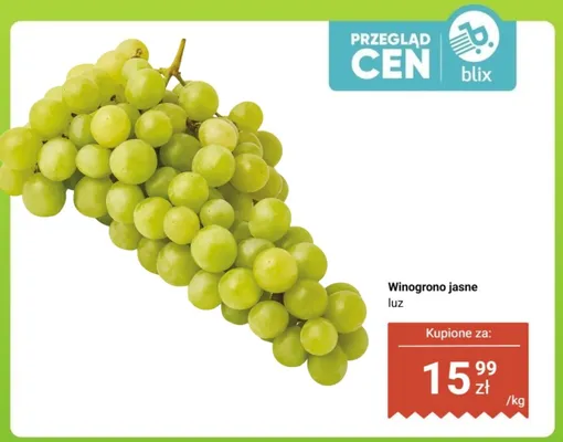 Winogrona jasne luz promocja w Dino