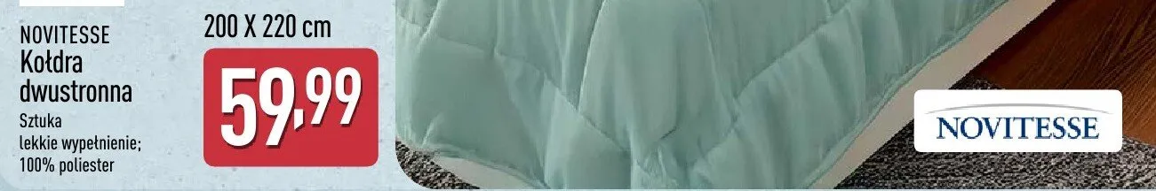 Kołdra dwustronna 200x220 cm promocja w Aldi