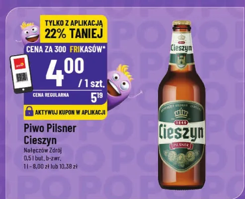 Piwo Pilsner Cieszyn promocja w POLOmarket