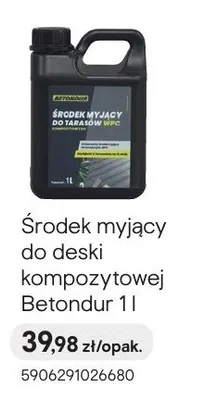 Środek myjący do deski kompozytowej Betondur 2.5l promocja w Castorama