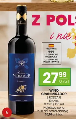 Wino Gran Mirador promocja w Twój Market