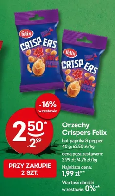 Orzechy hot paprika promocja w Żabka