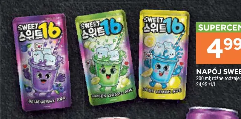 Napój Sweet16 Blue Lemon Ade promocja w Stokrotka