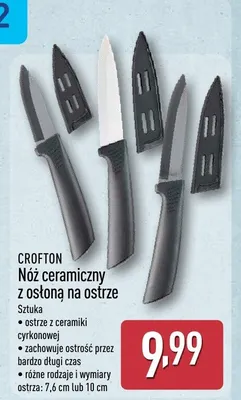 Nóż ceramiczny z osłoną na ostrze promocja w Aldi