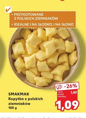 Kopytka z polskich ziemniaków Smakmak promocja w Kaufland