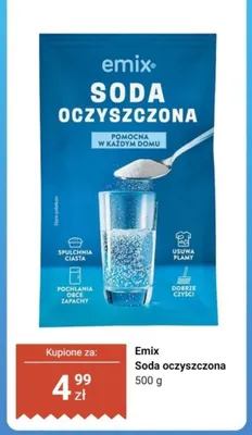 Soda oczyszczona Emix promocja w Dino