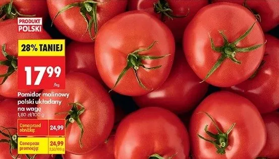 Pomidor malinowy polski ukoronowany promocja w Biedronka