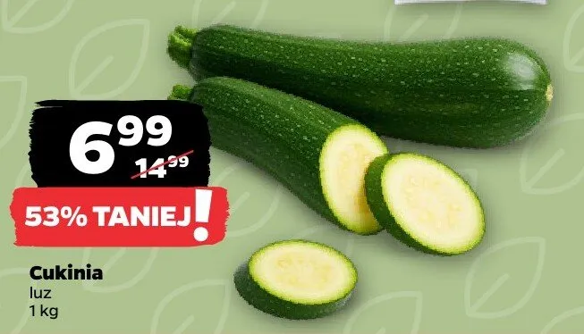 Cukinia luz promocja w Netto