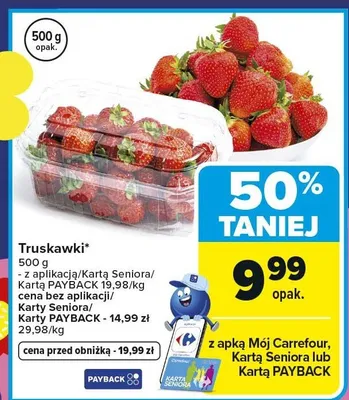 Truskawki promocja w Carrefour