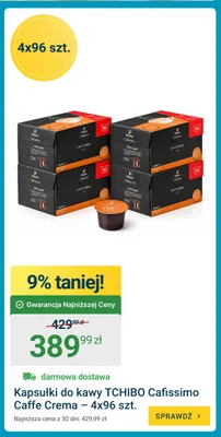 Kapsułki do kawy Tchibo Cafissimo Caffe Crema 4-pak promocja w ERLI