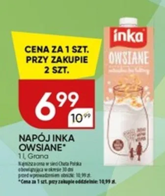 Napój inka owsiane promocja w Chata Polska
