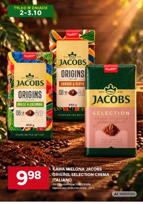 Kawa mielona Jacobs Origins Uganda & Kenya promocja w Stokrotka