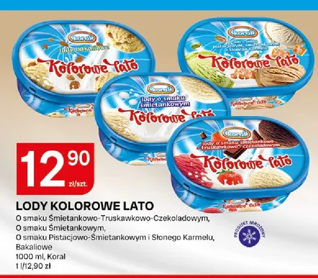 Lody Kolorowe Lato bakaliowe promocja w Chorten