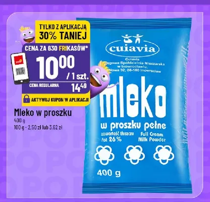 Mleko w proszku pełne Cuiavia promocja w POLOmarket