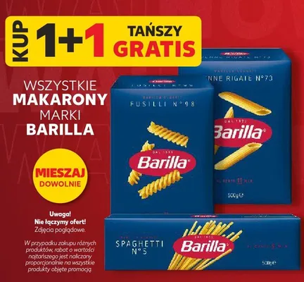 Wszystkie makarony marki Barilla promocja w Kaufland