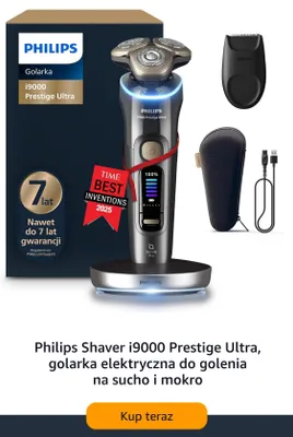 Golarka elektryczna Philips Shaver i9000 Prestige Ultra promocja w Amazon