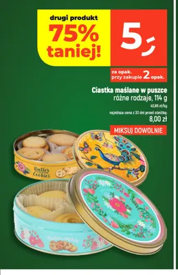 Ciastka maślane w puszce promocja w Dealz