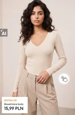 Bawełniane body promocja w Sinsay