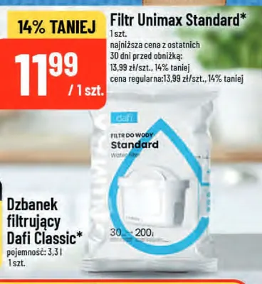 Filtr do wody Dafi Unimax Standard promocja w POLOmarket