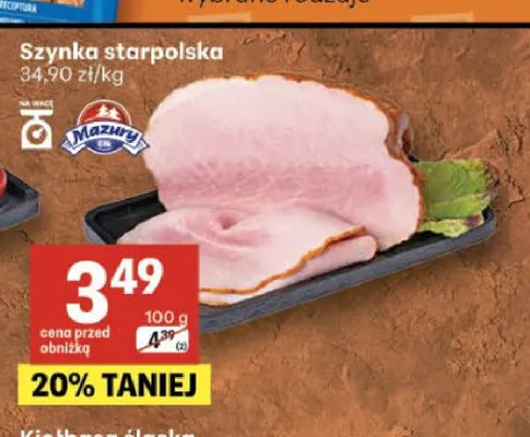 Szynka staropolska Mazury promocja w Delikatesy Centrum