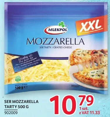 Ser mozzarella tarty Mlekpol 500g promocja w Selgros