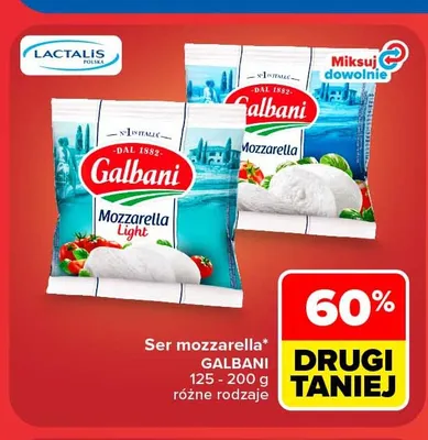 Ser mozzarella Galbani promocja w Carrefour Market