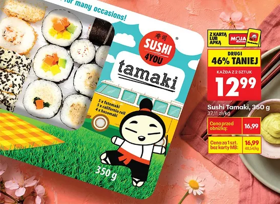 Sushi Tamaki promocja w Biedronka