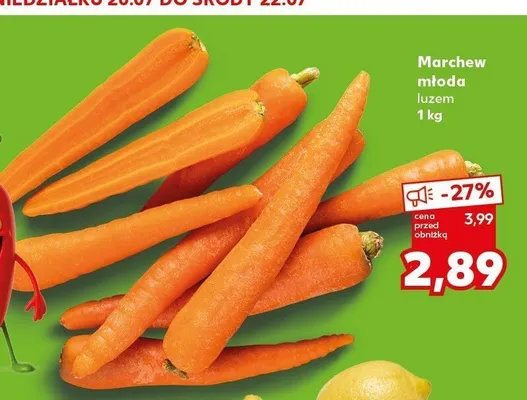 Marchew młoda luzem promocja w Kaufland