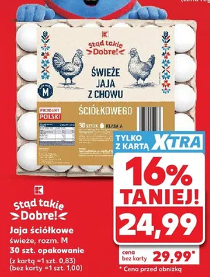 Jaja śródbokowego świeże, rozm. M promocja w Kaufland