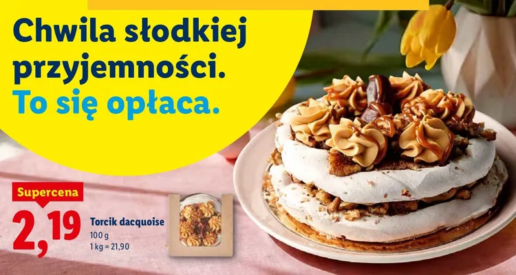Torcik dacquoise promocja w Lidl