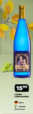 Wino białe Landen Liebfraumilch promocja w Netto