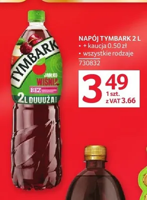Napój Tymbark Jabłko Wiśnia promocja w Selgros
