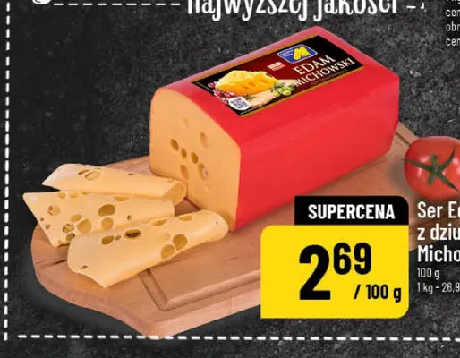 Ser Edam z dziurami Michowski promocja w POLOmarket