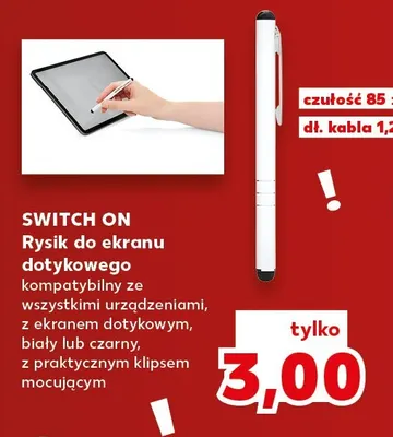 Rysik do ekranu dotykowego Switch On promocja w Kaufland