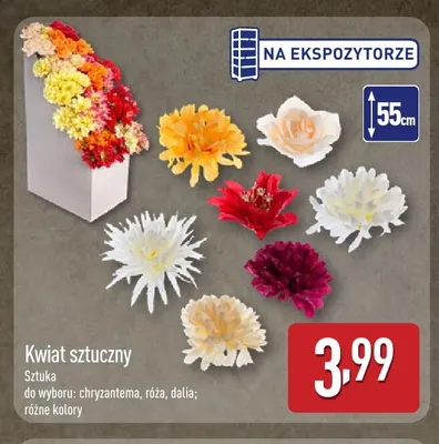 Kwiat sztuczny róża promocja w Aldi
