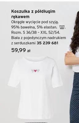 Koszulka damska z półdługim rękawem Tchibo promocja w Tchibo