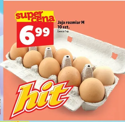 Jaja rozmiar M 10-pak promocja w TOPAZ
