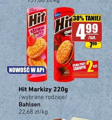 Ciastka Hit Markizy Strawberry promocja w API Market